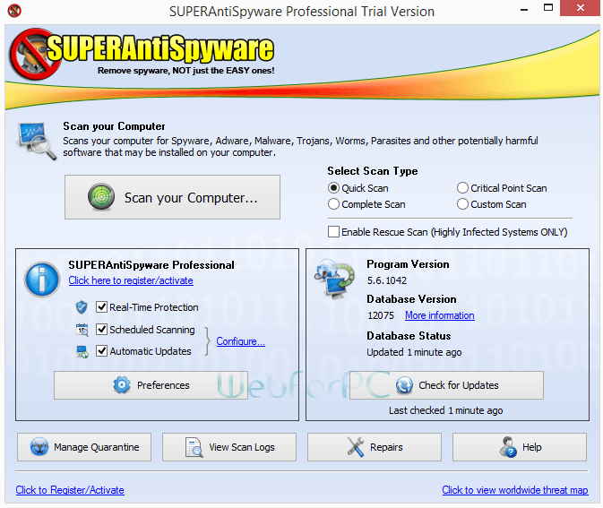 SuperAntiSpyware Professional Free Download