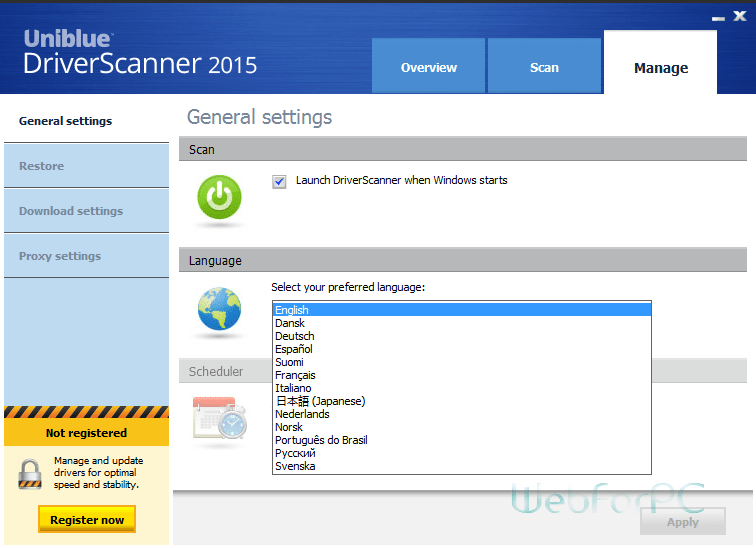 Uniblue Driver Scanner 2015 Free