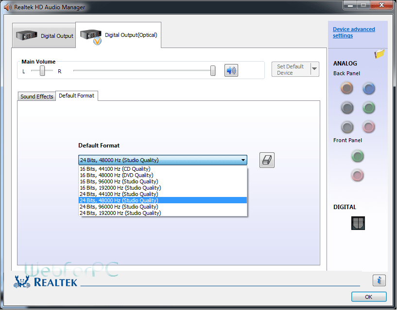 realtek audio driver download windows 7 64 bit