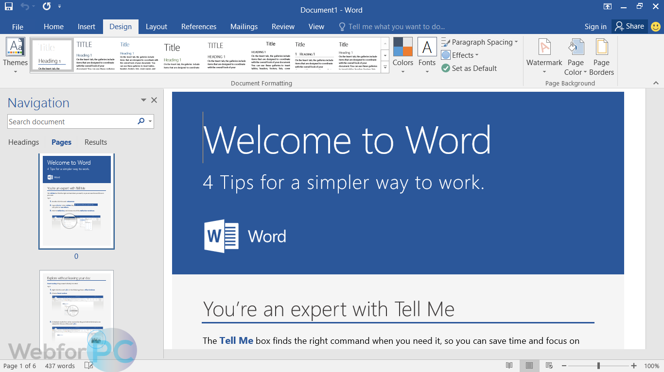Microsoft Word Latest 16.0 Free Download - WebForPC
