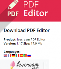 Icecream PDF Editor 1.17